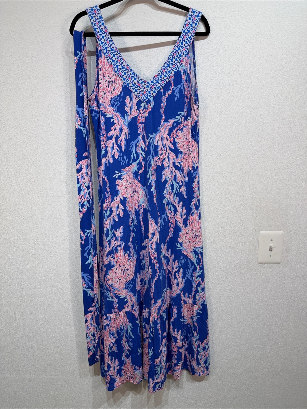 Lilly Pulitzer Madsen Midi Dress Swim On Over Large Dress - Picture 2 of 10